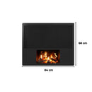 LCD lángkivetítős sugárzó panel - termosztát, modern dizájn, 1700 W