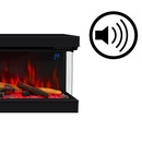 RESEAL 01 - 3D Beépített Elektromos Kandalló Hanggal, WI-FI, 7 Szín, 150 cm, Safecare