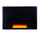 LED lángvetítő sugárzó panel - termosztát, modern dizájn, 1700 W