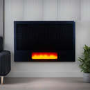 LED lángvetítő sugárzó panel - termosztát, modern dizájn, 1700 W