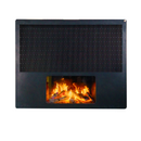 LCD lángkivetítős sugárzó panel - termosztát, modern dizájn, 1700 W
