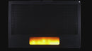 LED lángvetítő sugárzó panel - termosztát, modern dizájn, 1700 W