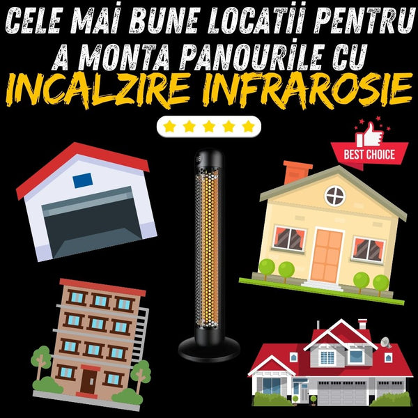 Cele Mai Bune Locatii Pentru a Monta Panourile Cu Incalzire Infrarosie