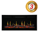 Вградена електрическа камина на дърва, със звук, 7 цвята, реалистични пламъци