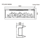 3D стенна електрическа камина със звук, WI-FI, 7 цвята, 150 см, Safecare