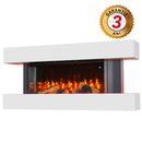 Semineu Electric de Perete, Smart, Wifi, Sticla pe Trei Laturi, Alb YF4003