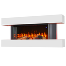 Semineu Electric de Perete, Smart, Wifi, Sticla pe Trei Laturi, Alb YF4003