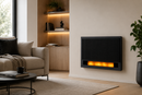 Kandallóhatású sugárzó panel LED lángvetítéssel - modern dizájn, 1700 W