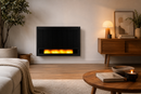Kandallóhatású sugárzó panel LED lángvetítéssel - modern dizájn, 1700 W
