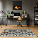 Panou Radiant cu Aspect Semineu si Proiectie Flacara LCD - Design Modern, 1700W