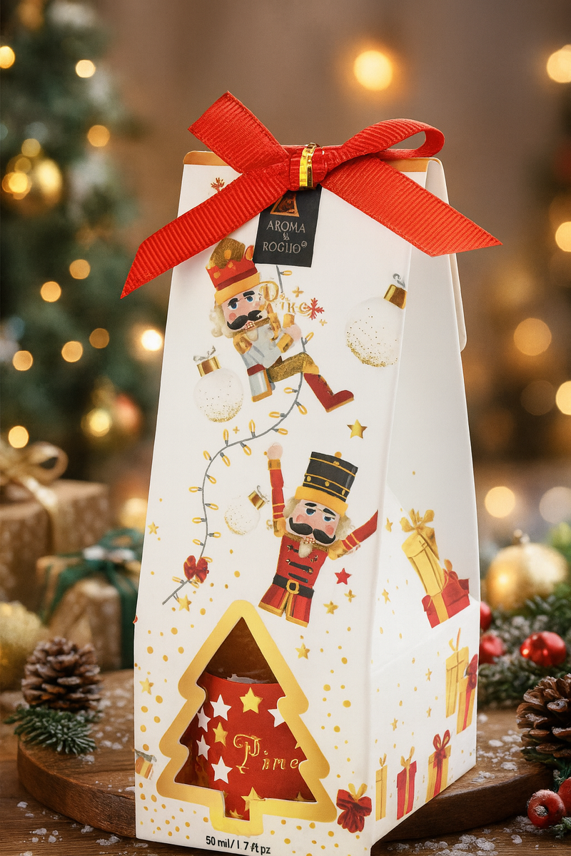 Set Parfum Ambiental Pine, Difuzor cu Aroma de Brad, Editie Festiva Nutcracker