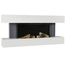 Semineu Electric de Perete, Smart, Wifi, Sticla pe Trei Laturi, Alb YF4003