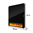 Panou Radiant Infrarosu cu Flacari LED - Eficienta Termica cu Element de Incalzire din Carbon Grafenic, Sticla Termorezistenta , 700W