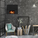 Panou Radiant Proiectie Flacara LCD - Termostat, Design Modern, 1700W