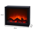 Mini Semineu Electric Decorativ cu LED, Efect realist de flacara, 29cm