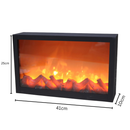 Mini Semineu Electric Decorativ cu LED, Efect realist de flacara, 41cm