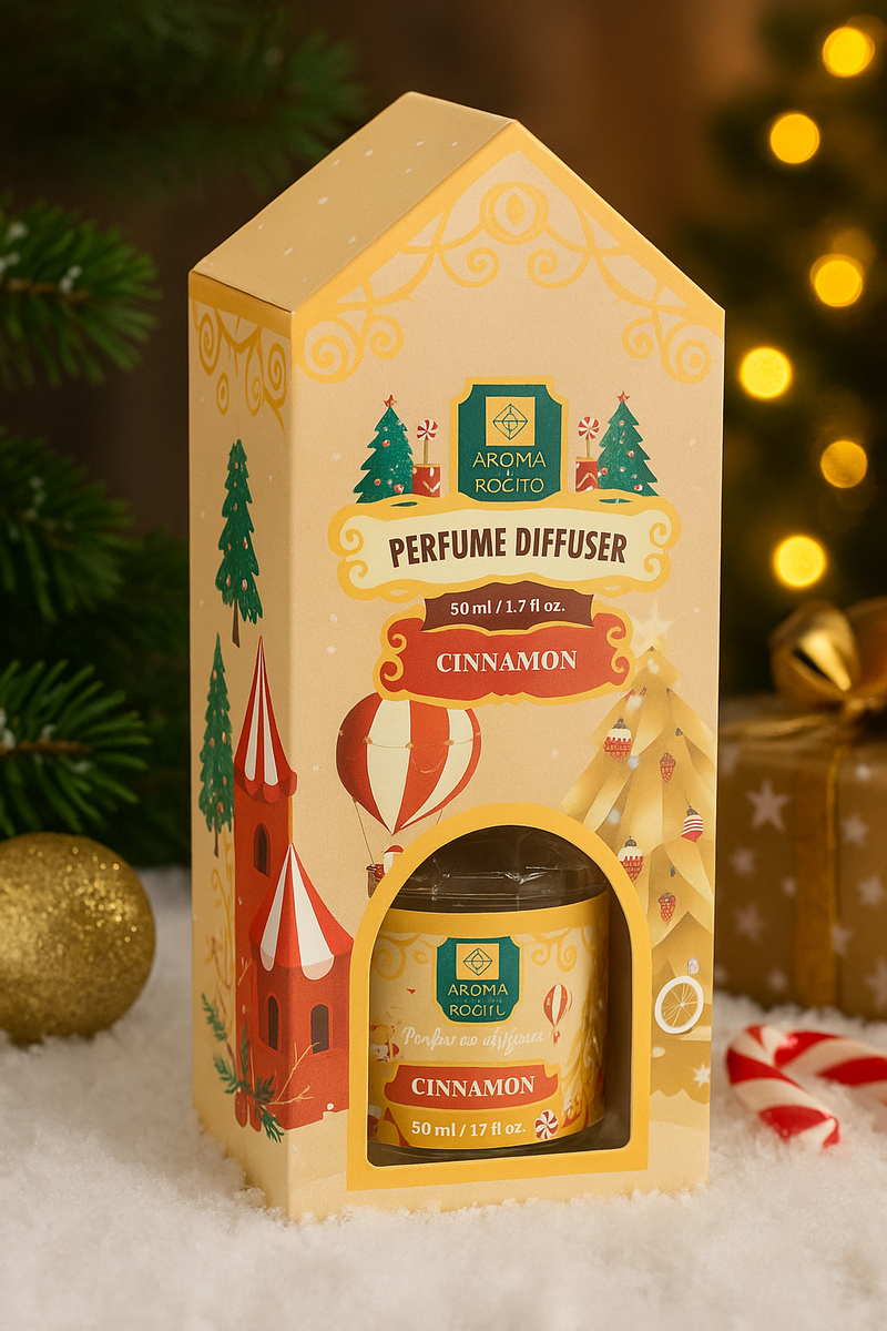 Diffuser Aromaterapie Cinnamon, 50 ml, Aroma de scortisoara