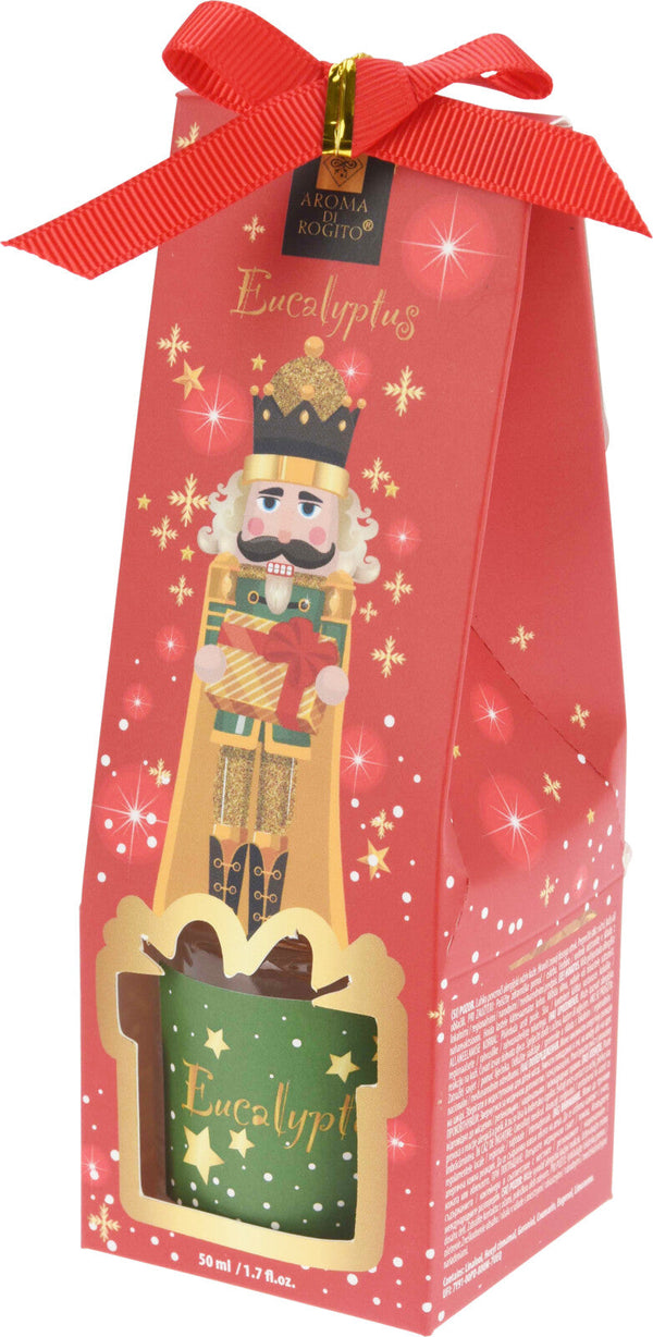 Set Parfum Ambiental Eucalyptus, Difuzor cu Aroma de Eucalipt, Editie Festiva Merry Christmas