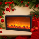 Mini Semineu Electric Decorativ cu LED, Efect realist de flacara, 41cm
