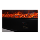 Електрическа камина от масивна бяла дъбова дървесина, дистанционно управление