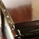 Електрическа камина от масивна дъбова дървесина с шарка, дистанционно управление