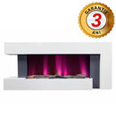 Semineu Electric cu Sunet, WI-FI incorporat, 7 culori si 5 niveluri de intensitate a flacarilor, cu Telecomanda