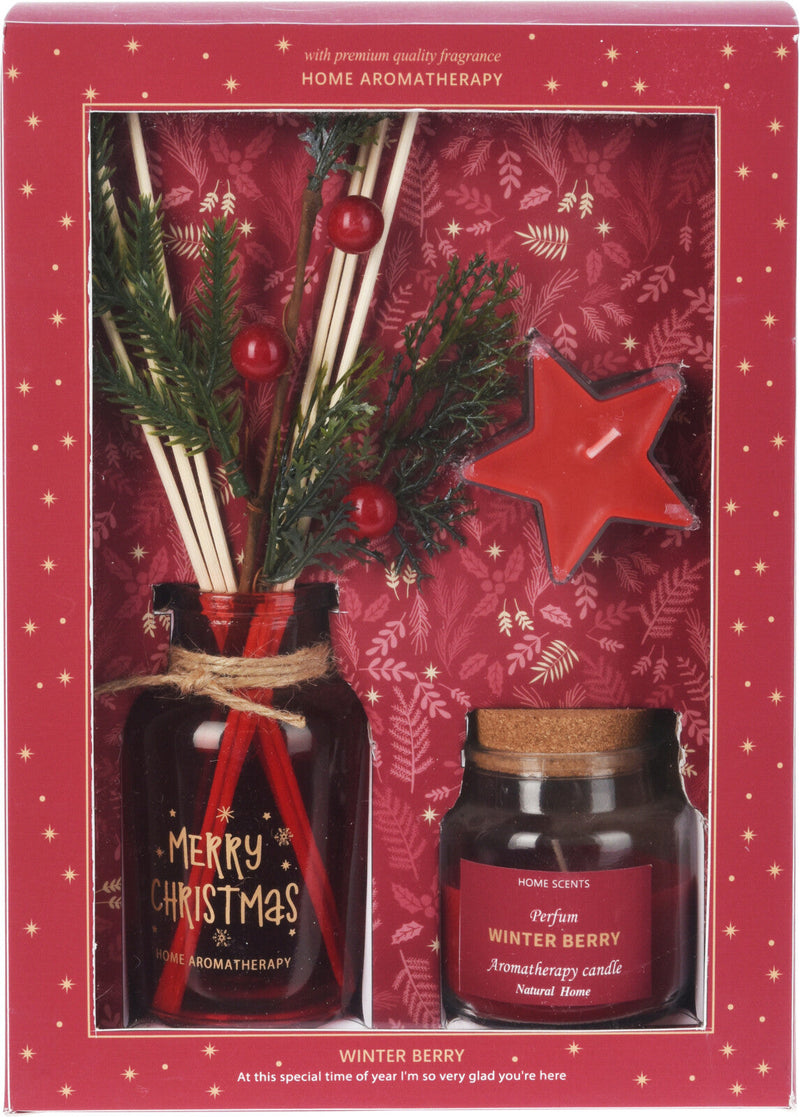 Set Cadou, 25cm, Home Aromatherapy, Red Edition