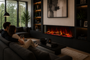 Semineu Electric Incorporabil, 3D, Smart cu WiFi si Sunet Realist, 1800W, Sticla pe 3 laturi, 7 Culori Flacara, Telecomanda si Termostat 125cm – SAFECARE 5001
