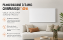 Kerámia sugárzó panel infravörös távirányítóval, 1100 W