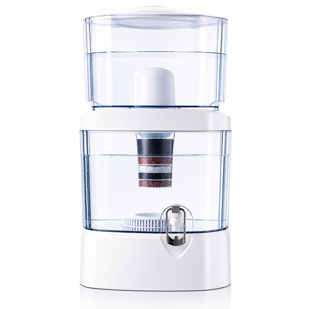 Purificator de apa SafeCare H24B cu filtrare gravitationala in 7 etape, capacitate 24 litri