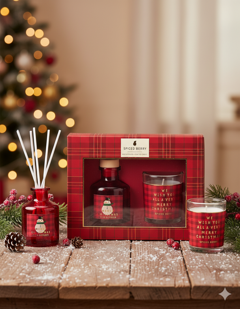 Aromo Set Craciun, Peaceful Woodland, Red Edition