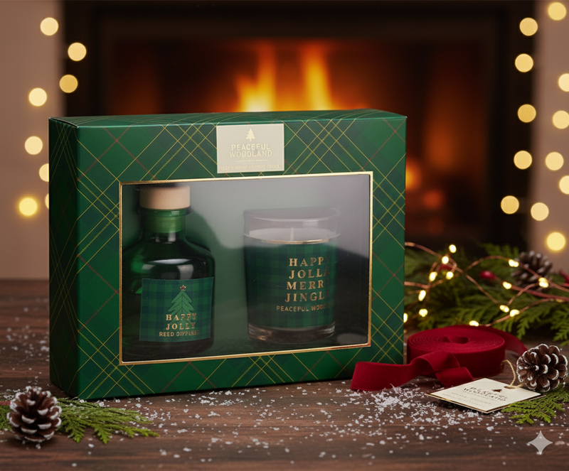 Aromo Set Craciun, Peaceful Woodland, Green Edition