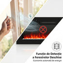 Semineu Electric Smart Incorporabil, cu WiFi si Sunet Realist, 1800W, 7 Culori Flacara, Telecomanda si Termostat – SAFECARE 4802