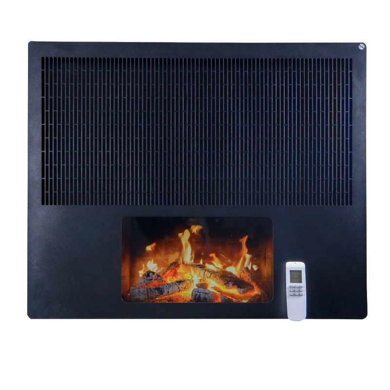 Panou Radiant Proiectie Flacara LCD - Termostat, Design Modern, 1700W