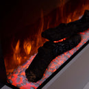 Електрическа камина с WI-FI, звук, дистанционно управление, 7 цвята и 5 нива на интензитет на пламъка