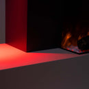 Електрическа камина с WI-FI, звук, дистанционно управление, 7 цвята и 5 нива на интензитет на пламъка