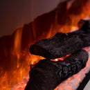 Електрическа камина с WI-FI, звук, дистанционно управление, 7 цвята и 5 нива на интензитет на пламъка