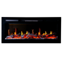 Вградена електрическа камина на дърва, със звук, 7 цвята, реалистични пламъци