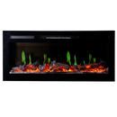 Вградена електрическа камина на дърва, със звук, 7 цвята, реалистични пламъци