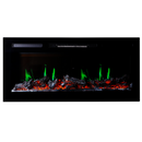 Вградена електрическа камина на дърва, със звук, 7 цвята, реалистични пламъци