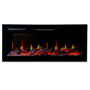 Вградена електрическа камина на дърва, със звук, 7 цвята, реалистични пламъци