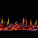 Вградена електрическа камина на дърва, със звук, 7 цвята, реалистични пламъци