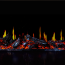 Вградена електрическа камина на дърва, със звук, 7 цвята, реалистични пламъци