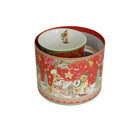 Cana Cilindrica din Portelan Craciun, in Cutie Rotunda Cadou, cu imprimeu Oameni din turta dulce