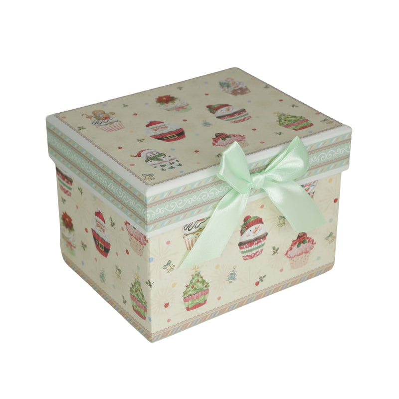 Cana din Portelan Craciun, in Cutie Cadou, cu imprimeu Briose si Decoratiuni