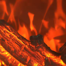 Вградена електрическа камина, 2 м, черна, минималистичен дизайн, дистанционно управление