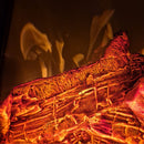 Електрическа камина от масивна дъбова дървесина, с винтидж модел, дистанционно управление