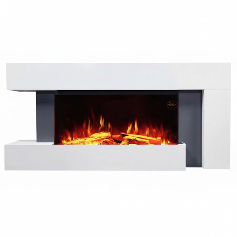 Semineu Electric cu Sunet, WI-FI incorporat, 7 culori si 5 niveluri de intensitate a flacarilor, cu Telecomanda