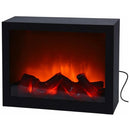 Mini Semineu Electric Decorativ cu LED, Efect realist de flacara, 29cm