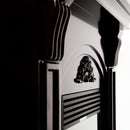 Електрическа камина от масивен дъб в винтидж кафяво, с дистанционно управление